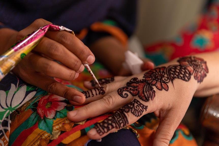 creative and intricate henna designs